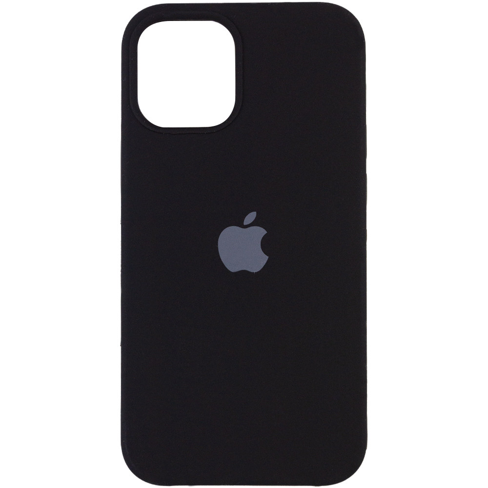 Silicone Case (AA) для iPhone 12 Pro Max (6.7") (Black)-0